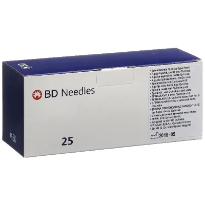 Agujas espinales de BD Yale 20G 0.9x89 mm amarillo 25 pcs