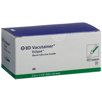 VACUTAINER Eclipse Needle 21G 0.8x32mm green 48 pcs
