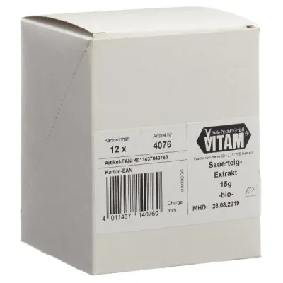 Extracto de masa masiva vitam orgánico 12 x 15 g