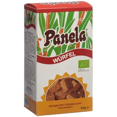 PANELA Whole Cane Sugar Cubes Organic Box 500 g