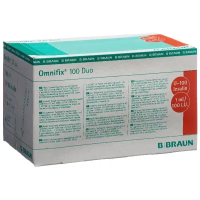 Omnifix -insuliini 1ml duo G26 -neulalla 100 kpl