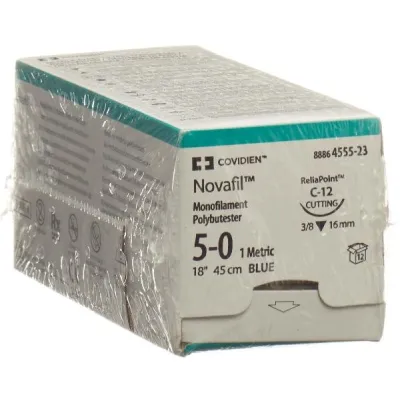 Novafil 45cm azul C-12 5-0 12 PCS