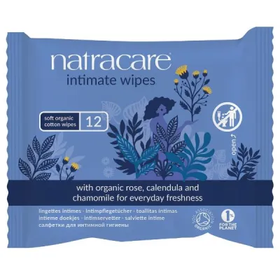 Natracare מגבונים לטיפול אינטימי 12 מחשבים