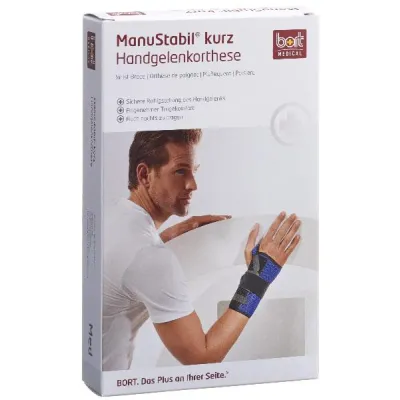 BORT MANUSTABIL Short Wrist L Right Black
