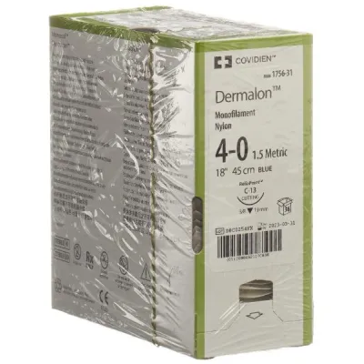 Dermalon 45cm azul 4-0 C-13 36 PCS