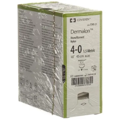 Dermalon 45cm azul 4-0 C-1 36 PCS