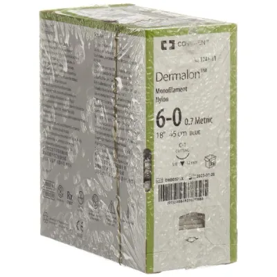 Dermalon 45cm azul 6-0 C-1 36 PCS