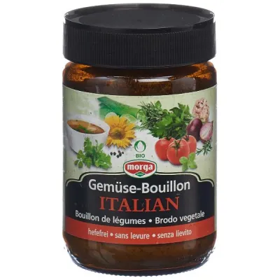MORGA Vegetable Bouillon Yeast-Free Italian Organic Cube 200 g