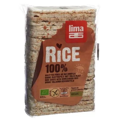 שקית עוגות אורז מלאות של לימה דקה 130 גרם