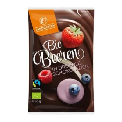 Landgarten Bayas de chocolate mezcla bio fairtrade 50 g