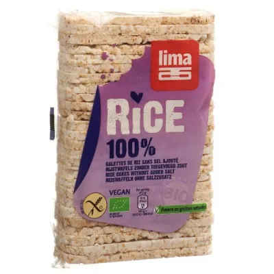 עוגות אורז דקיקות למלח דק לימה 130 גרם