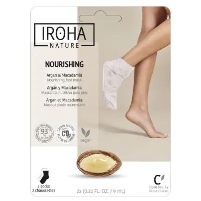IROHA HANDS&FEET Foot Mask Socks Nourish 2 x 9 ml