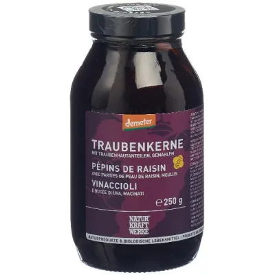 Naturkraftwerke demeter זרעי ענבים מרוסקים 250 גרם