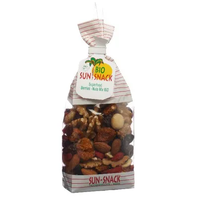 Bio sun bocadillos superalimentos bayas-nueces bio 175 g
