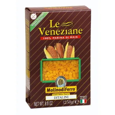 Le Veneziane Ditalini Gluten de maíz -Free 250 g