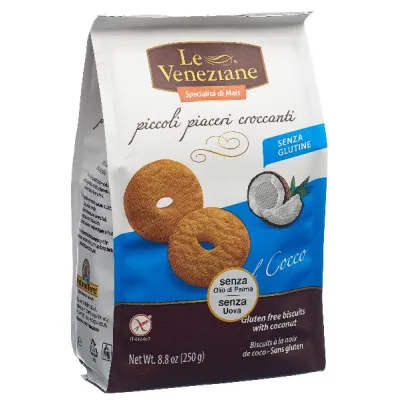 Le Venecian Biscuits Coconut Gluten -Free 250 G