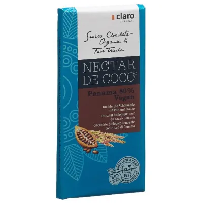 CLARO Coconut Nectar Panama 80% Organic Bar 100 g