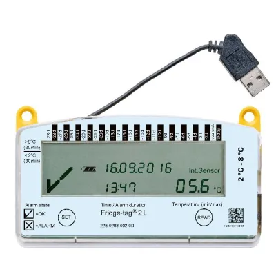 FRIDGE-TAG 2 L 2°C - 8°C with Calibration Certificate FR