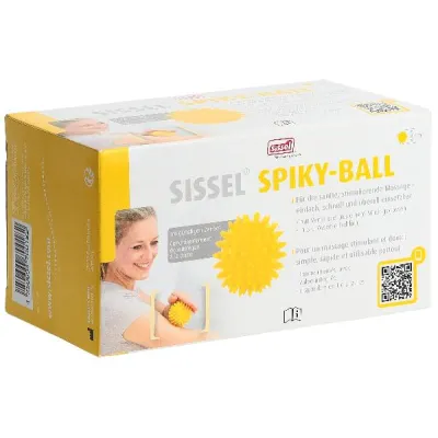 SISSEL Spiky-Ball 8cm yellow 2 pcs