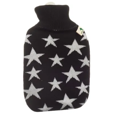 FROG Hot Water Bottle PVC 1.8l Knit Cover Stars White