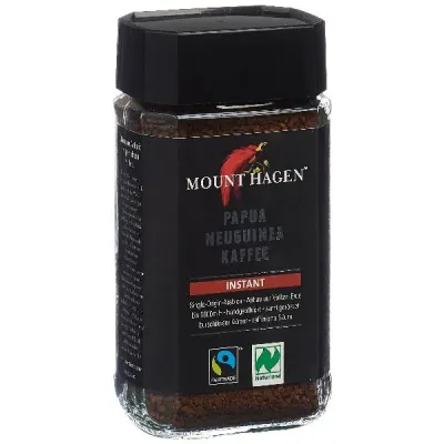 Mount Hagen Coffee Instantané Bio Fairtrade 100 G