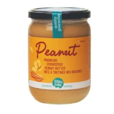 TERRASANA Organic Peanut Butter Glass 500 g