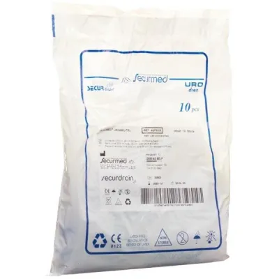 QUALIMED Urine Bag 2l 90cm with Zipper 10 pcs