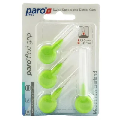 PARO Flexi Grip 3/8.0mm Light Green Med Conical 4 Pcs