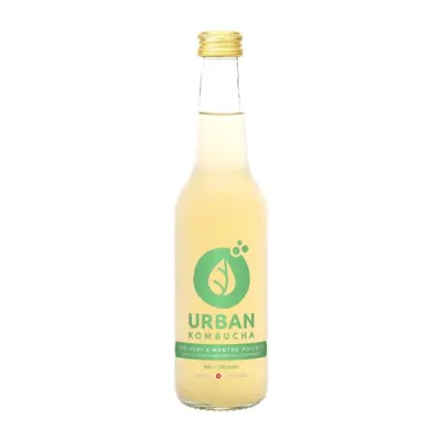 Té verde kombucha urbano y menta FL 330 ml