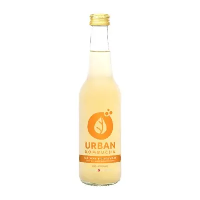 Urbano kombucha grüntee e ingwer fl 330 ml