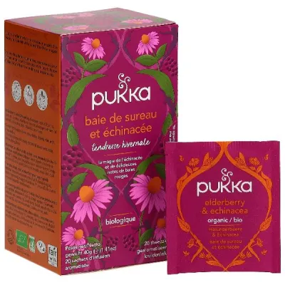 PUKKA Elderberry & Echinacea Organic Tea Bottle 20 pcs