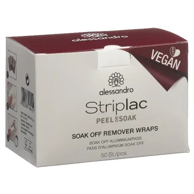 ALESSAN Striplac 2.0 Soak Off Wraps 50 Pieces