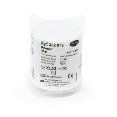 RHENA Star Elastic Bandage 6cmx5m Cellophane