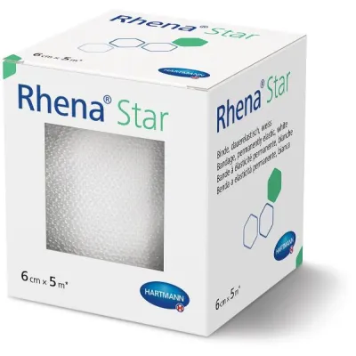 RHENA Star Elastic Bandage 6cmx5m white