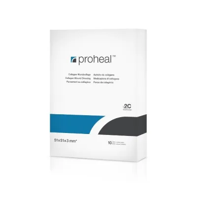 Proheal Collages Wound Process 51x51x3mm 10 pcs