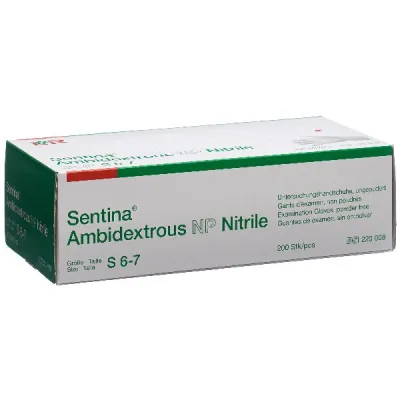 SENTINA Ambidextrous S 6-7 Nitrile Powder-Free 200 Pieces