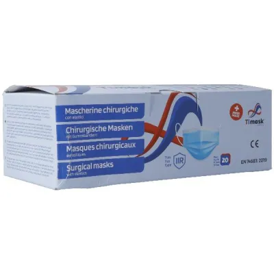 TIMASK Disposable Medical Mask Type IIR White 20 pcs