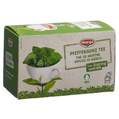 Morga Peppermint Herbata z ekologiczną torbą na kubki 20 sztuk