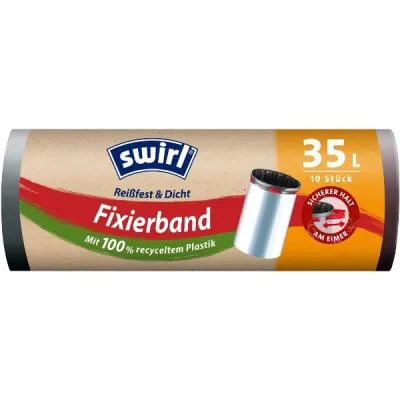Worki na śmieci 35L z elastycznym sznurkiem 10 szt.