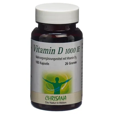 Chrisana Vitamin D3 Caps 1000 IU Pack na 100