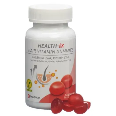 HEALTH-IX Hair Vitamin Gummies Vegan Pack of 48