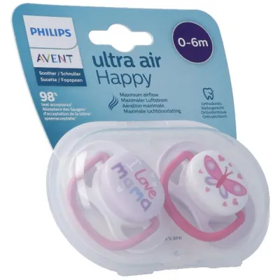 PHILIPS AVENT ultra air co 0-6M Girl Pacifier/Dummy 2 pcs