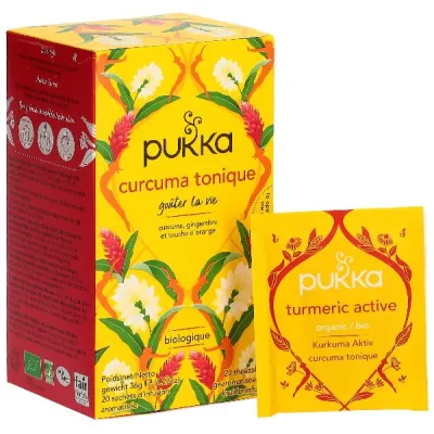 PUKKA Turmeric Tonic Organic Tea FR Bottle 20 Pieces