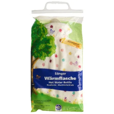 SÄNGER Hot Water Bottle Natural Rubber Plush 2l Dot White
