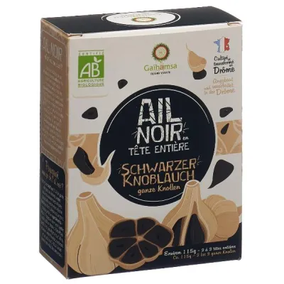 GAIHAMSA Organic Black Garlic Whole Heads 2 pcs