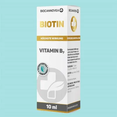 BIOCANNOVEA Biotin Vitamin B7 Liquid 10 ml