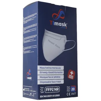 TIMASK Mask FFP2 fuchsia 20 pcs