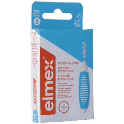 ELMEX Interdental Brushes 0.6mm Blue 8 pcs