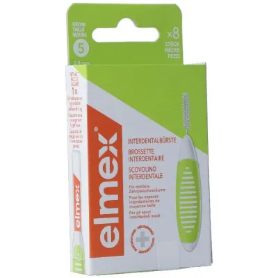 ELMEX Interdental Brushes 0.8mm Green 8 Pcs