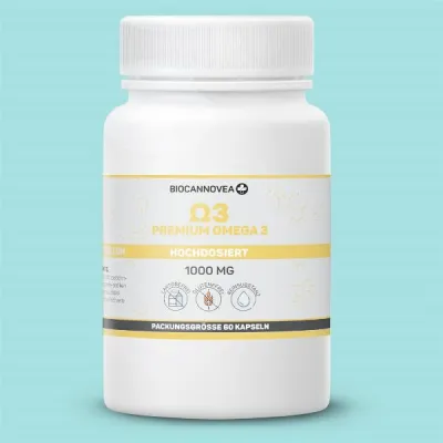 BIOCANNOVEA Omega 3 Capsules 1000 mg Pack of 60